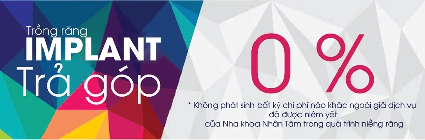 Trồng răng trả góp 0% lãi suất tại Implant Center